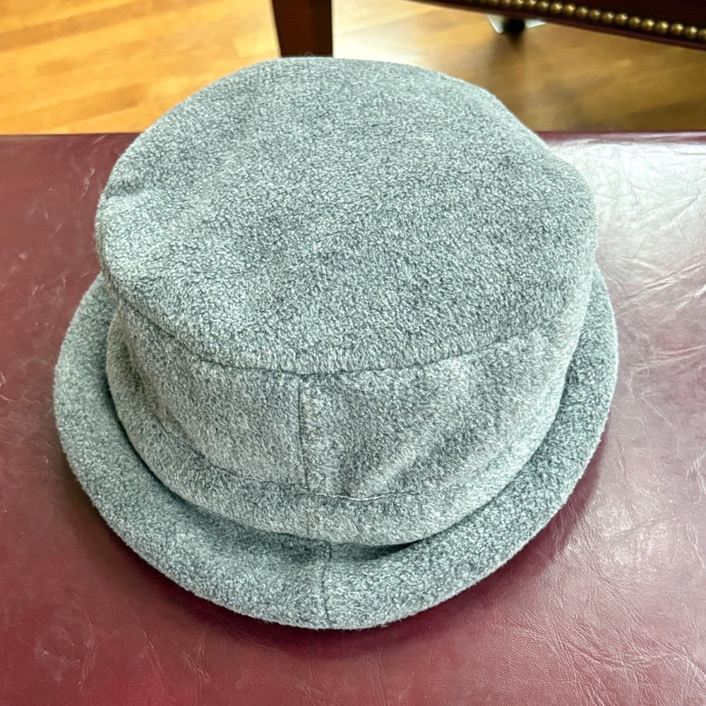 Gray Wool Bucket Hat